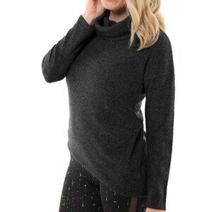 Soybu Serene Asymmetrical Hem Cowl Neck Sweater S